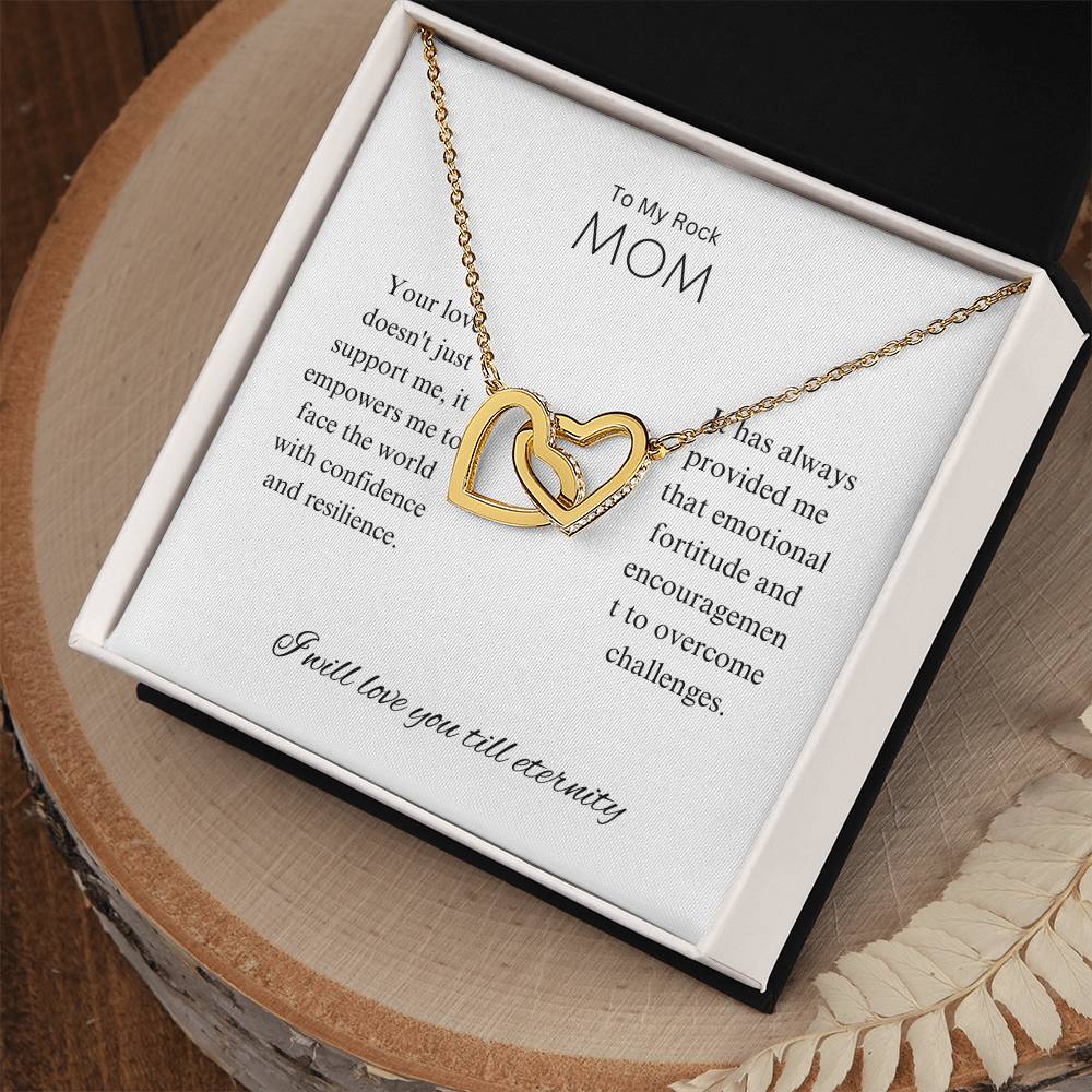 To My Rock Mom | Interlocking Hearts necklace | Expresses my gratitude