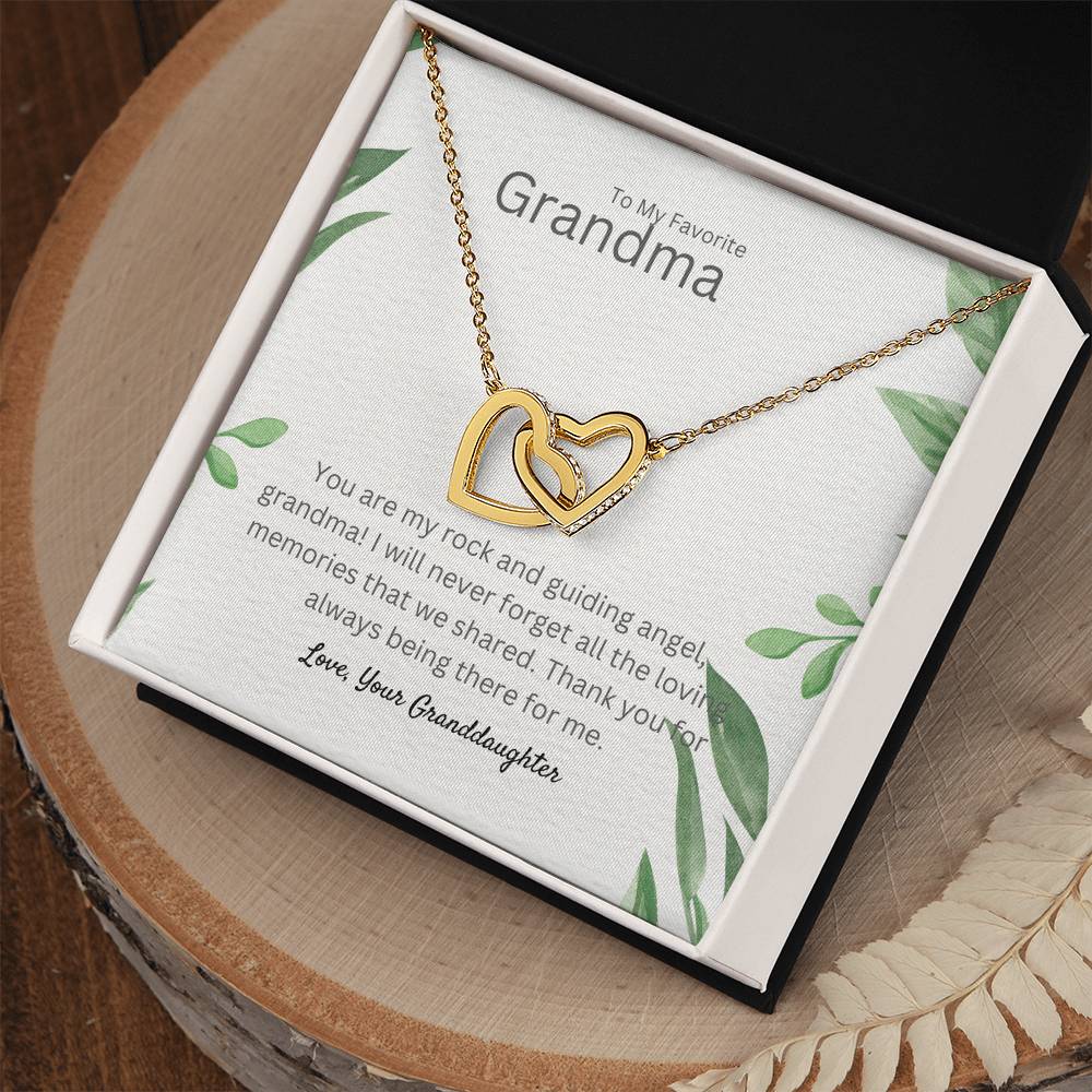 To My Favorite Grandma | Interlocking Hearts necklace | Thank You