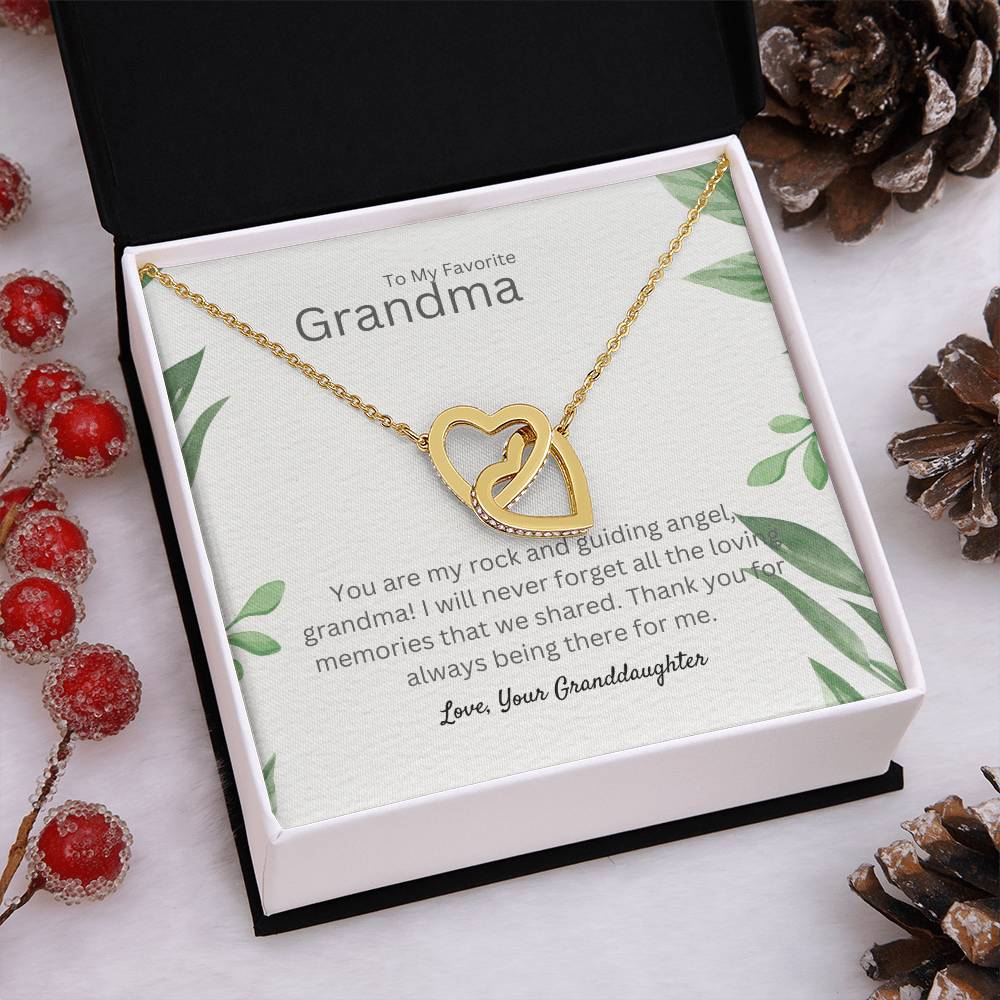 To My Favorite Grandma | Interlocking Hearts necklace | Thank You