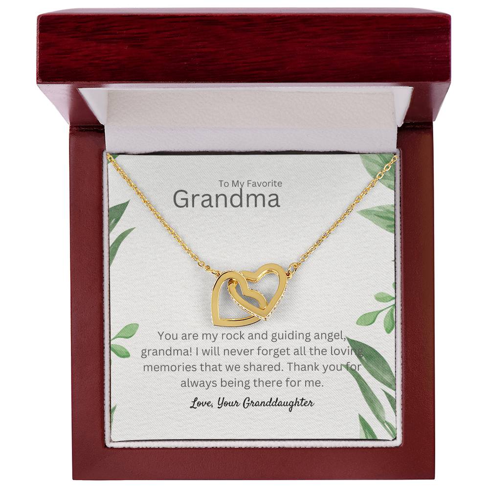 To My Favorite Grandma | Interlocking Hearts necklace | Thank You