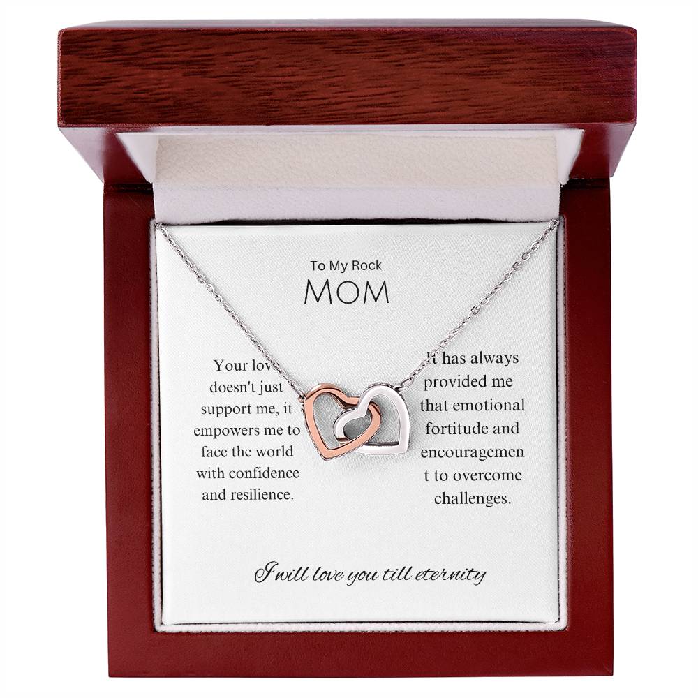 To My Rock Mom | Interlocking Hearts necklace | Expresses my gratitude