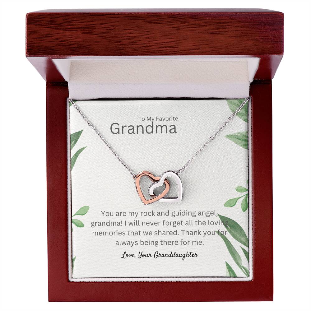 To My Favorite Grandma | Interlocking Hearts necklace | Thank You