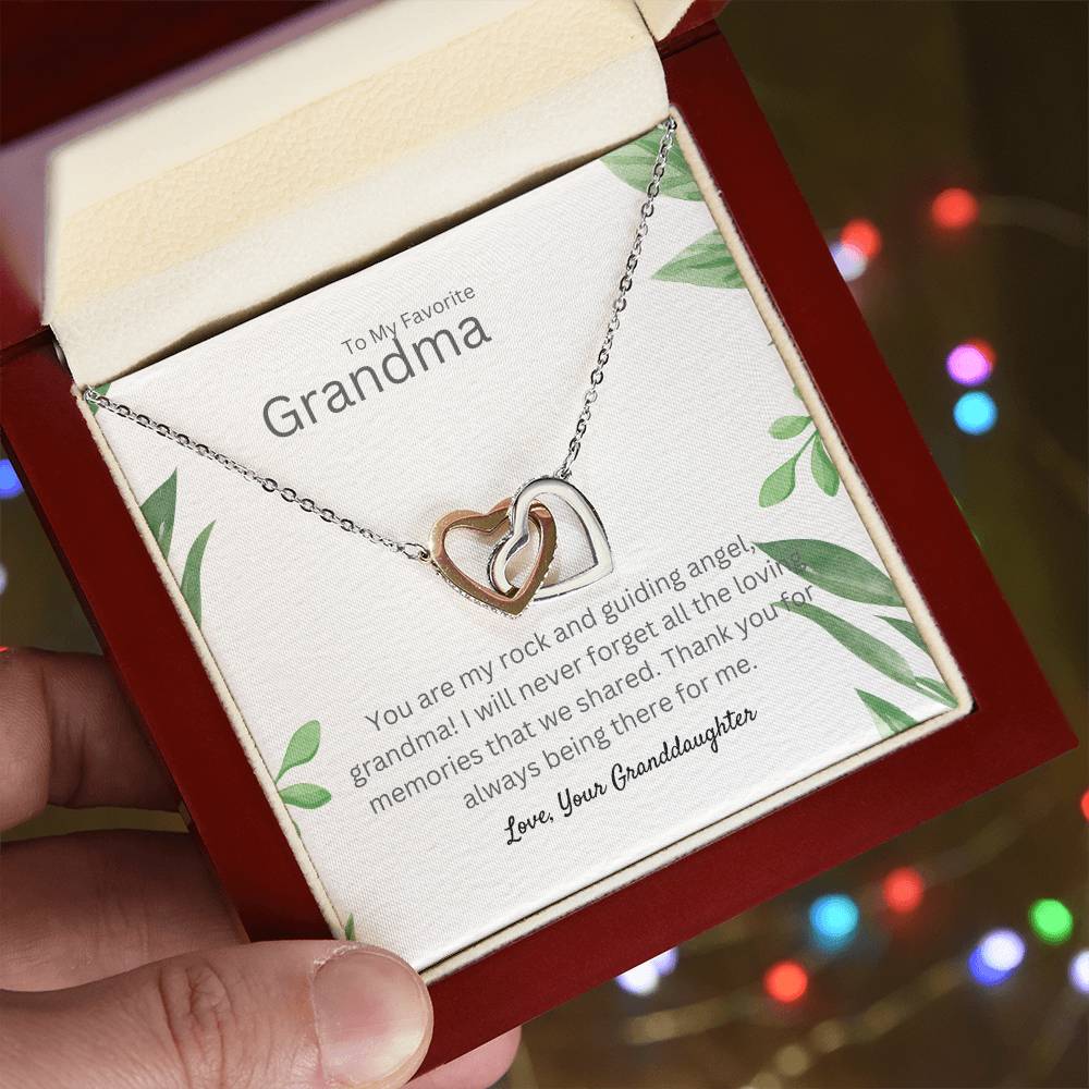 To My Favorite Grandma | Interlocking Hearts necklace | Thank You