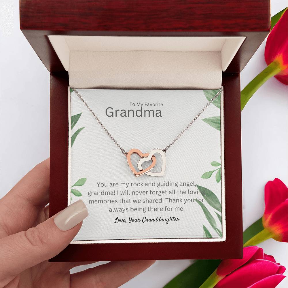 To My Favorite Grandma | Interlocking Hearts necklace | Thank You