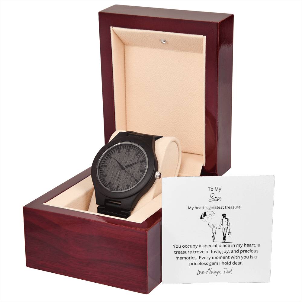 To My Dearest Son | Great Wooden Watch | Designed specifically for you