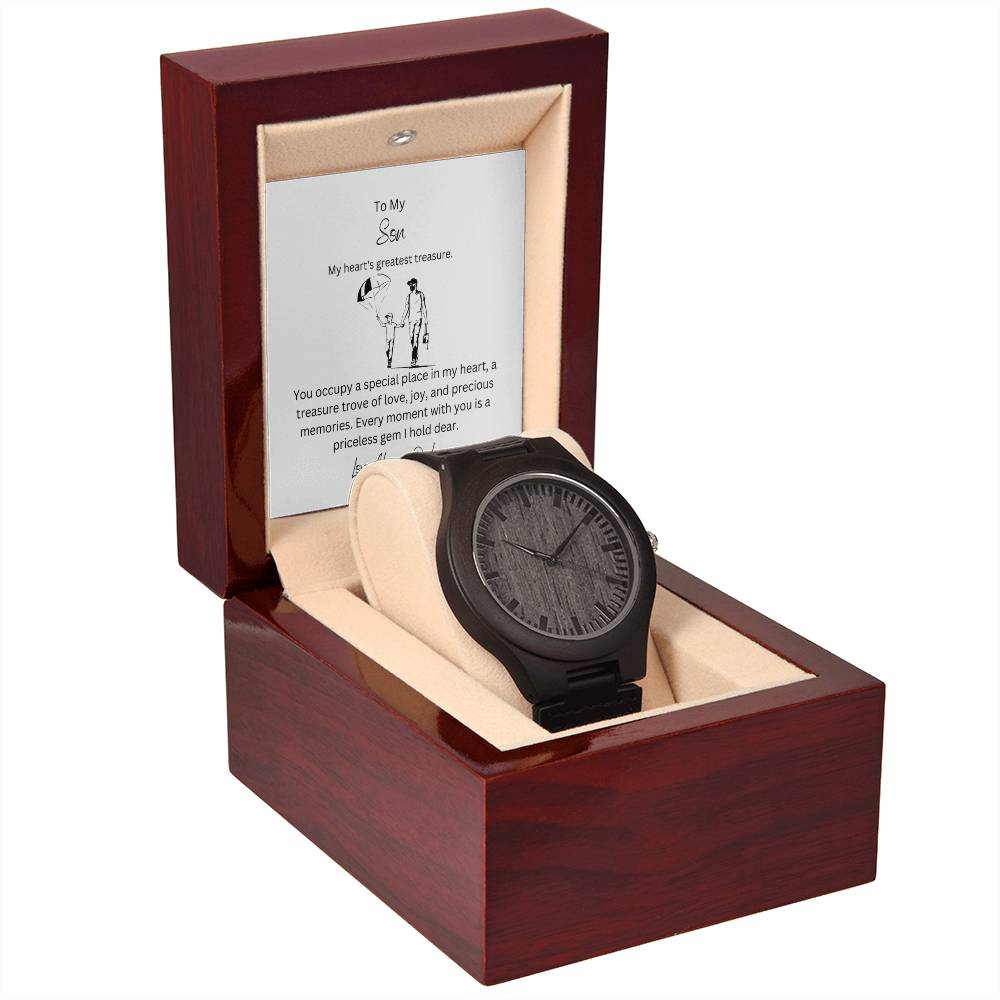 To My Dearest Son | Great Wooden Watch | Designed specifically for you
