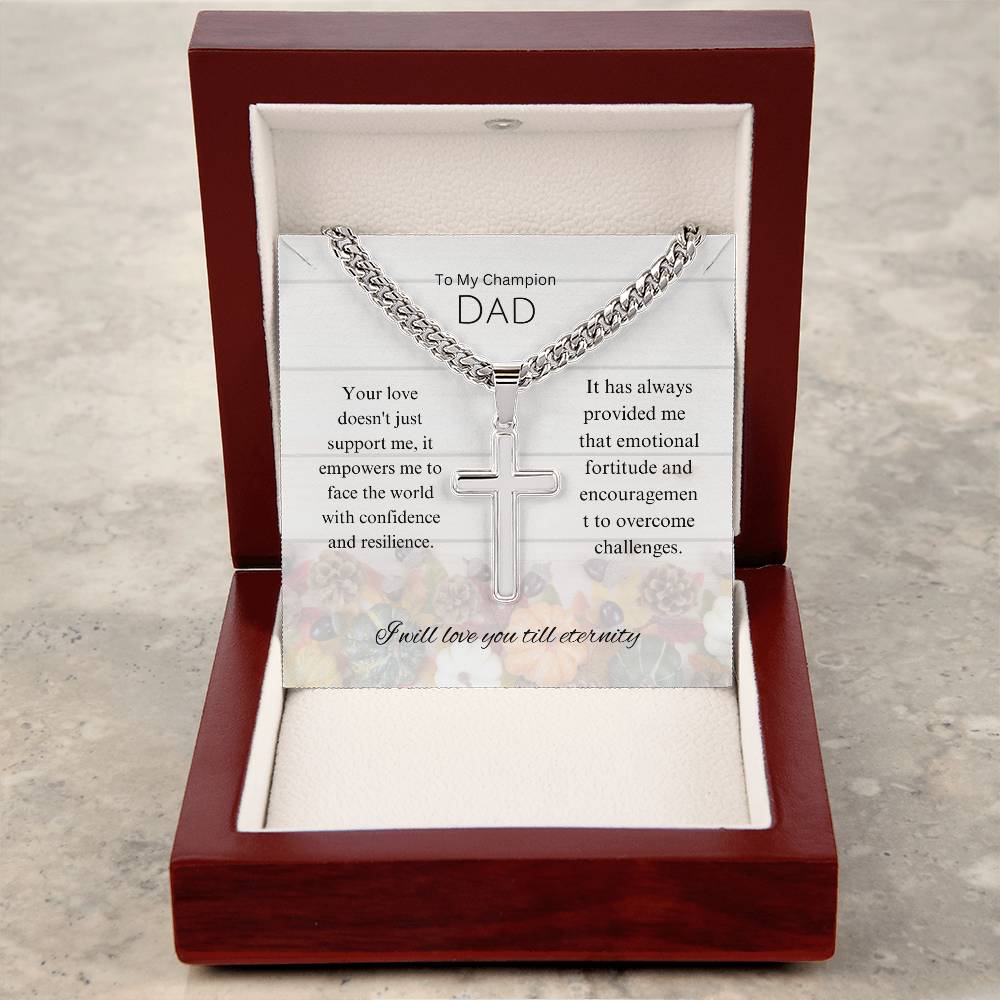 To My Champion | Personalized Vertical Name Necklace | An expression of my love