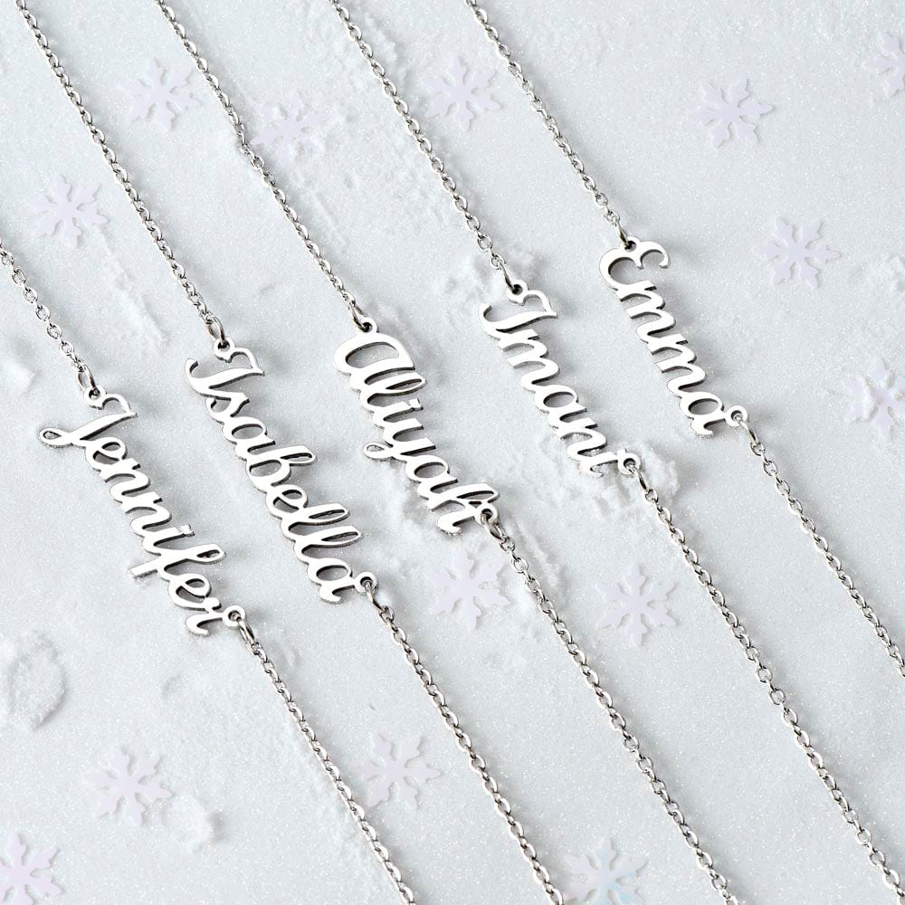 To My Dearest Friend | Personalized Name Necklace | Happy Thanksgiving