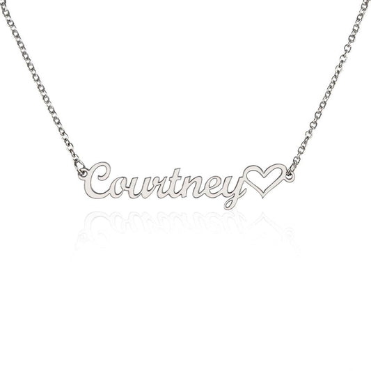 To My Grandma | Personalized Heart Name Necklace | Stainless Steel & Gold Finish | You're The Best