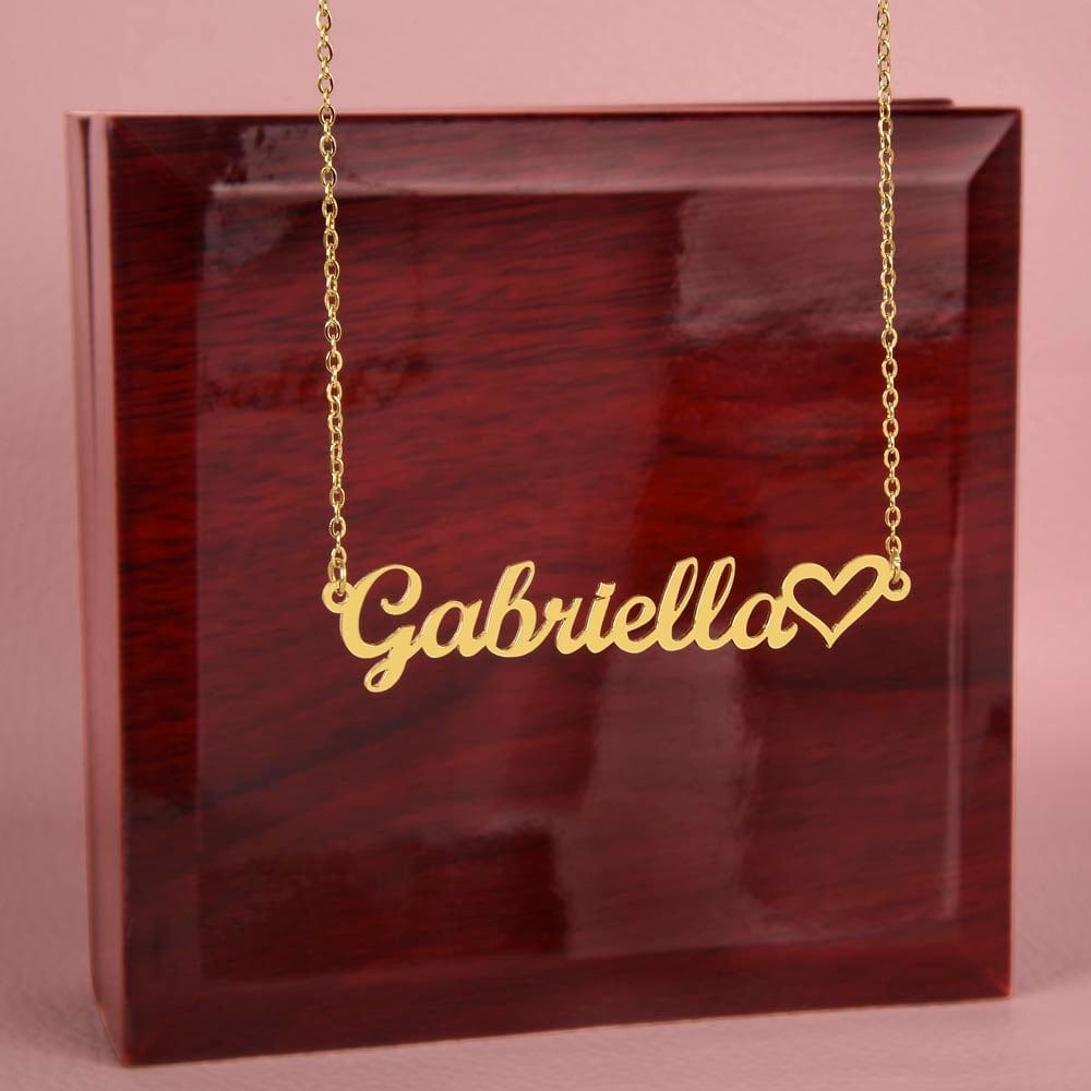 To My Grandma | Personalized Heart Name Necklace | Stainless Steel & Gold Finish | You're The Best