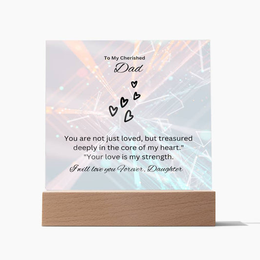 To My Beloved Father | Let this Heartfelt Acrylic Plaque speak volumes