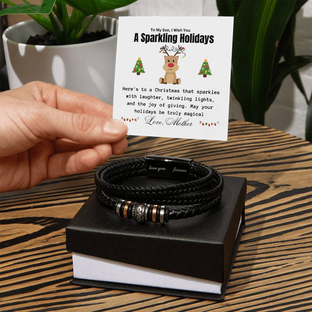 To My Son | A Sparkling Holidays | Love You Forever Bracelet | Happy Holidays