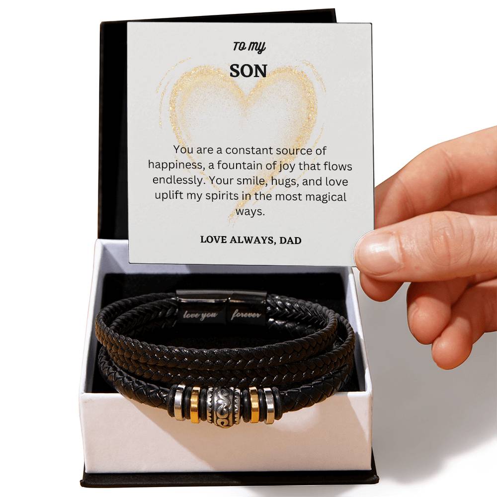 To My Son | Love Forever Bracelet | Designed to his exquisite style