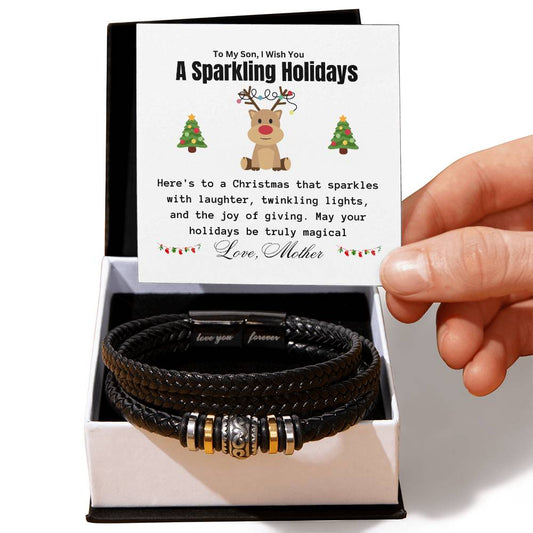 To My Son | A Sparkling Holidays | Love You Forever Bracelet | Happy Holidays