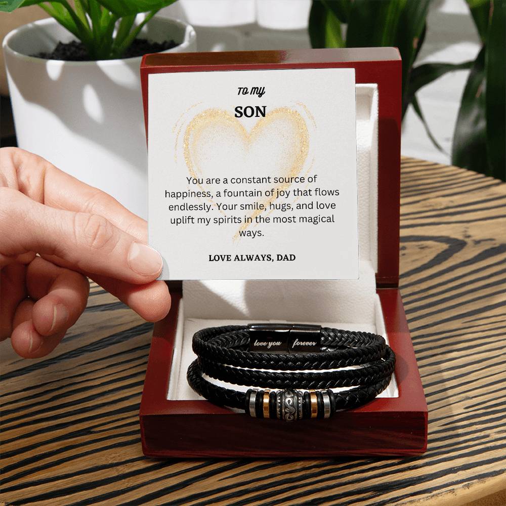 To My Son | Love Forever Bracelet | Designed to his exquisite style