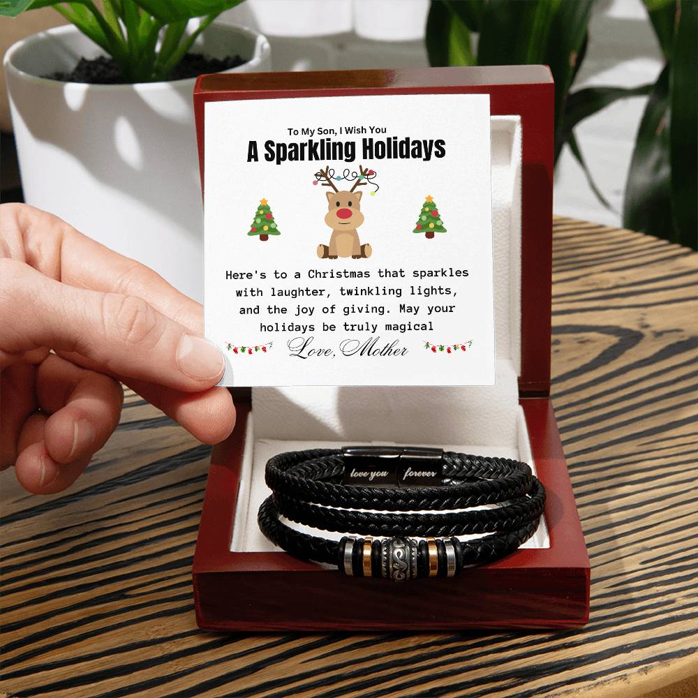 To My Son | A Sparkling Holidays | Love You Forever Bracelet | Happy Holidays