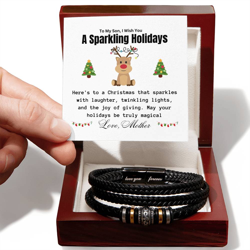 To My Son | A Sparkling Holidays | Love You Forever Bracelet | Happy Holidays