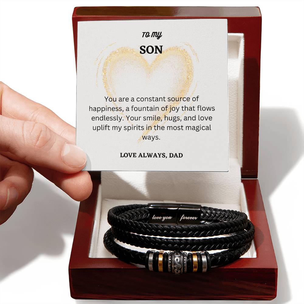 To My Son | Love Forever Bracelet | Designed to his exquisite style