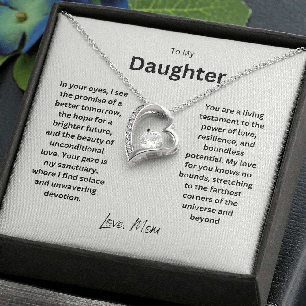 To My Daughter | Forever Love Necklace | Gorgeous gemstone worthy of a Princess