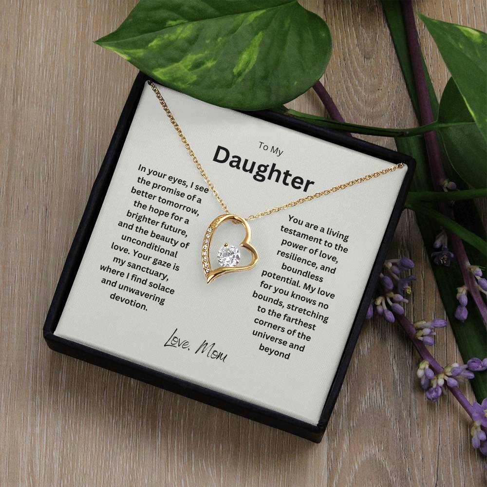 To My Daughter | Forever Love Necklace | Gorgeous gemstone worthy of a Princess