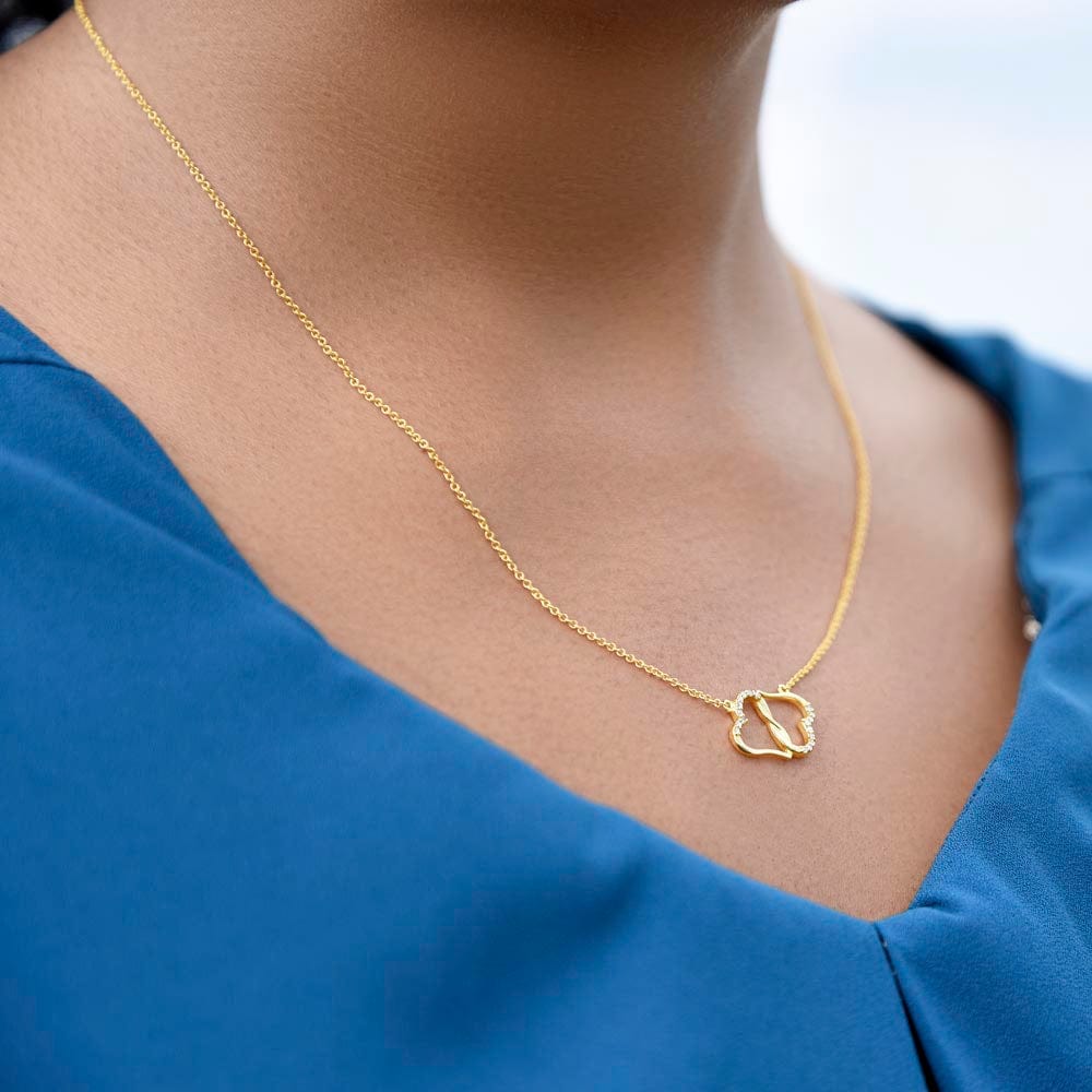 ShineOn Fulfillment Jewelry To My Best Friend | Everlasting Love Necklace | Yellow Gold | Thank You